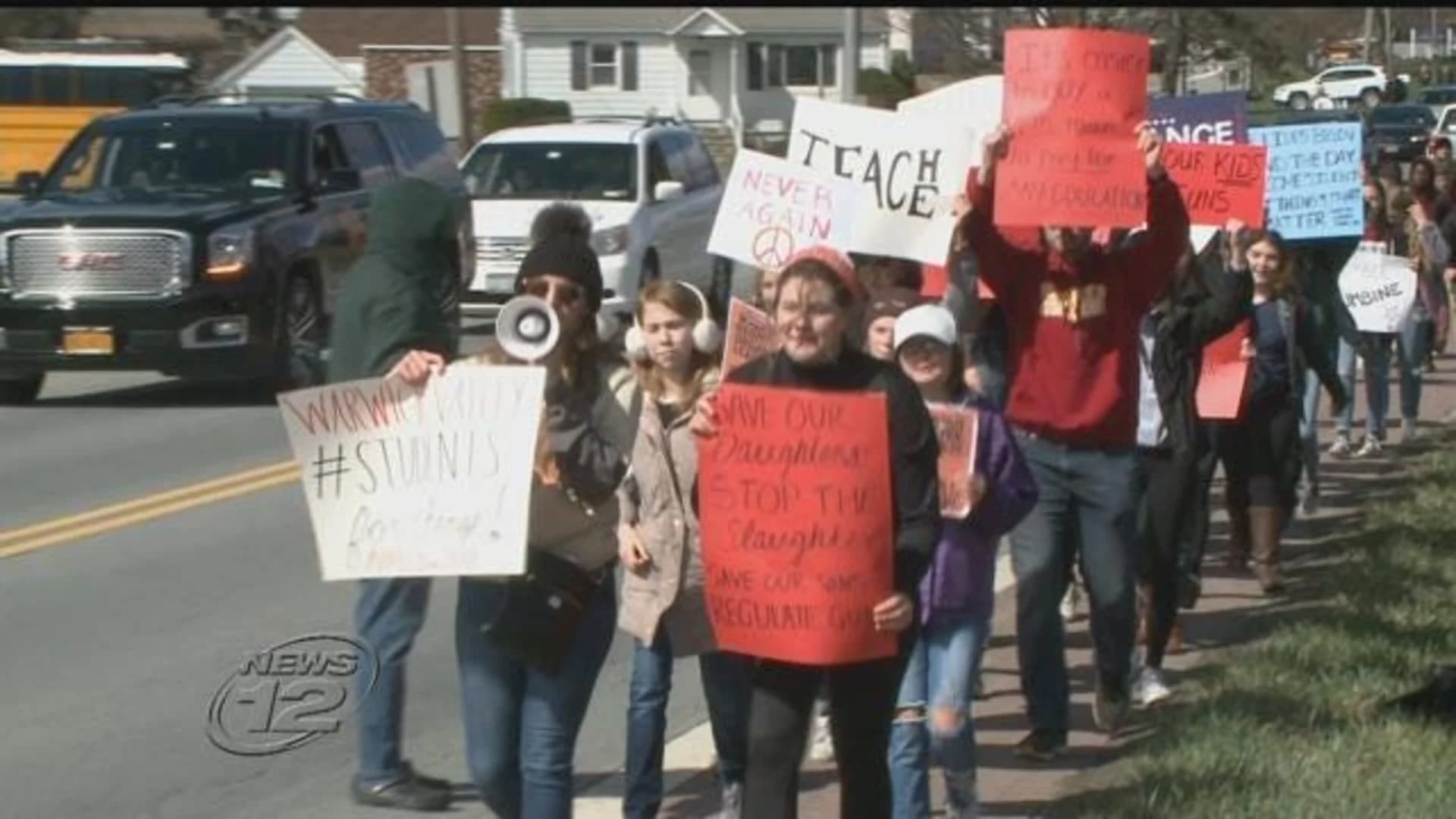 Warwick students join nationwide walkouts against gun violence