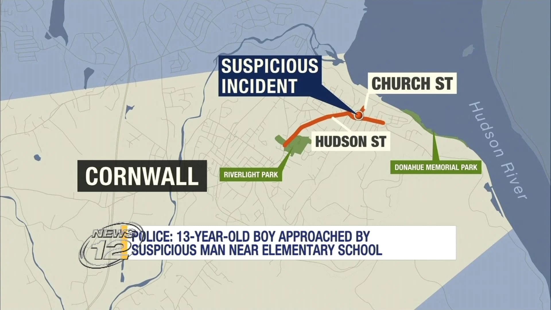 Attempted luring incident reported outside Cornwall-on-Hudson school