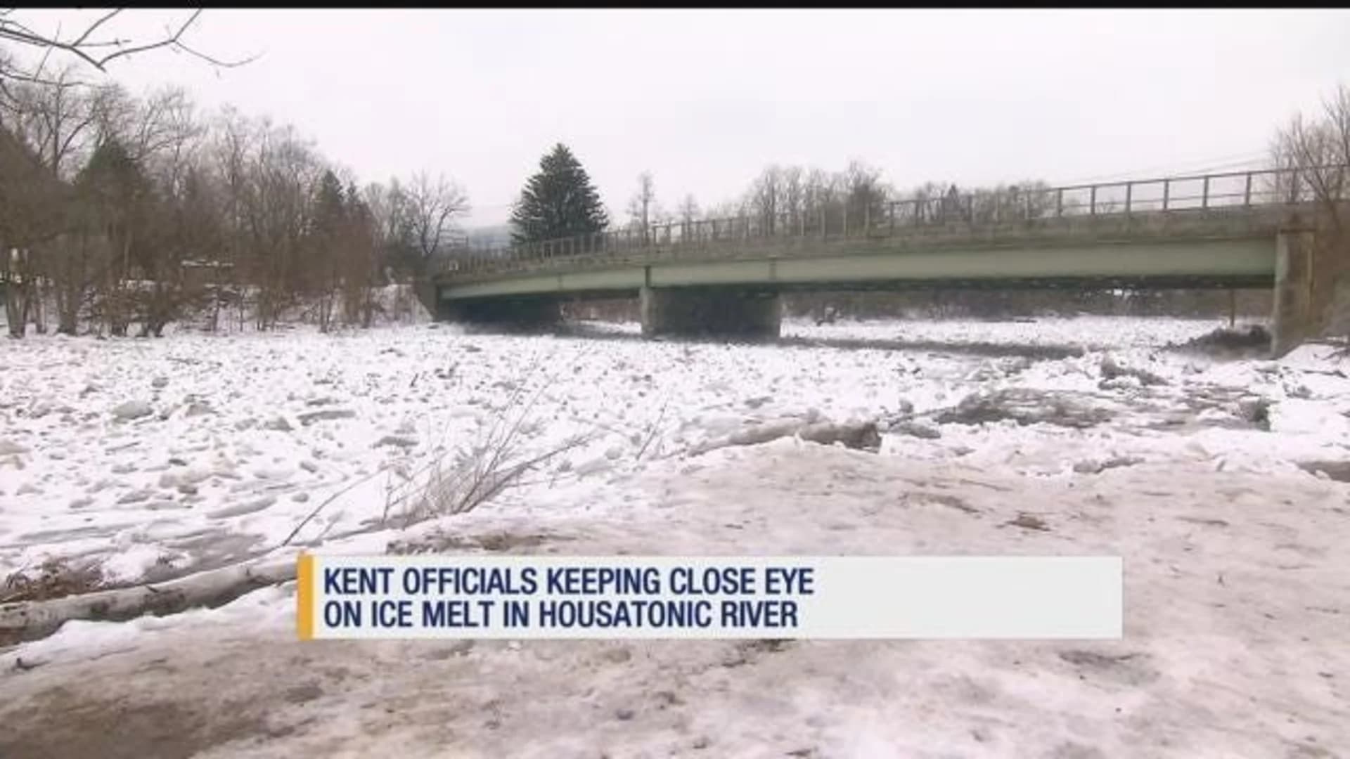 Officials: Ice jams on Housatonic in Kent have not let up