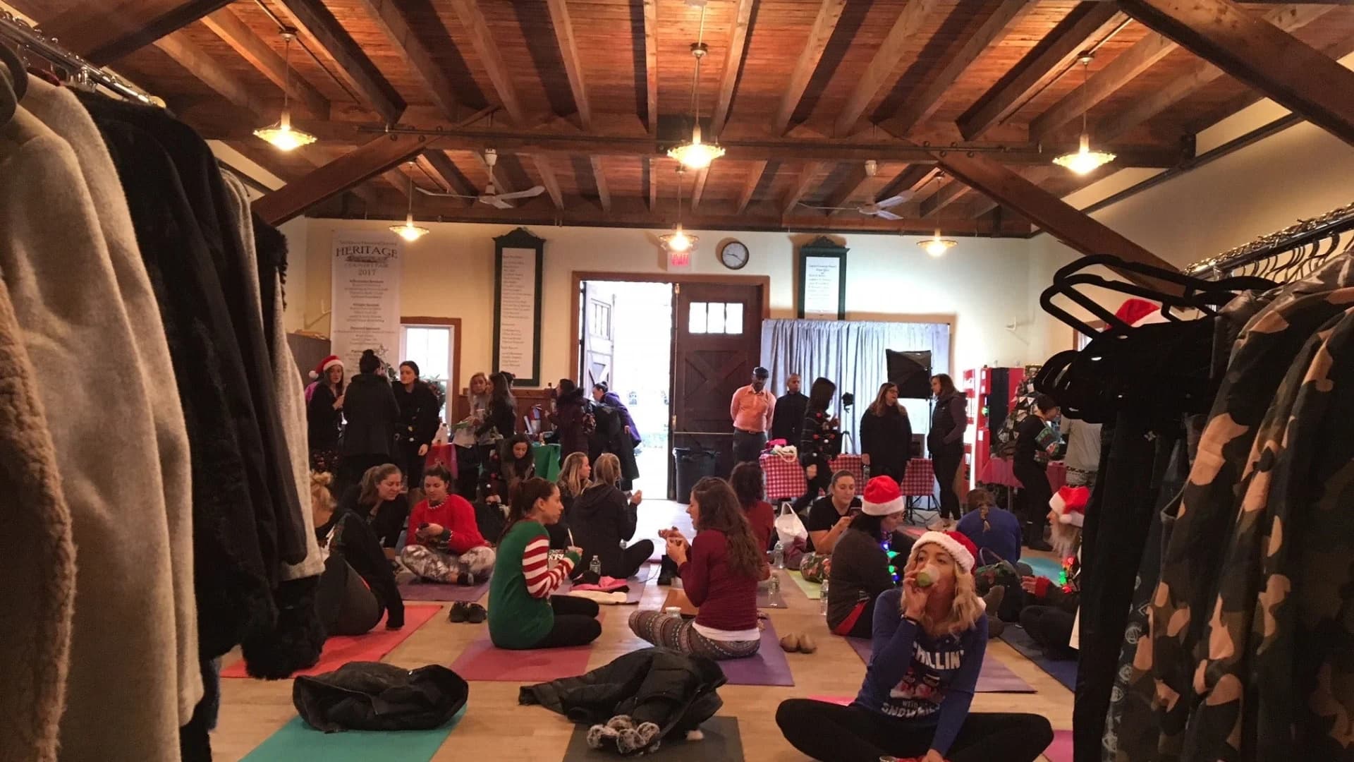 Photos: Yoga + Brunch Club holiday pop-up event