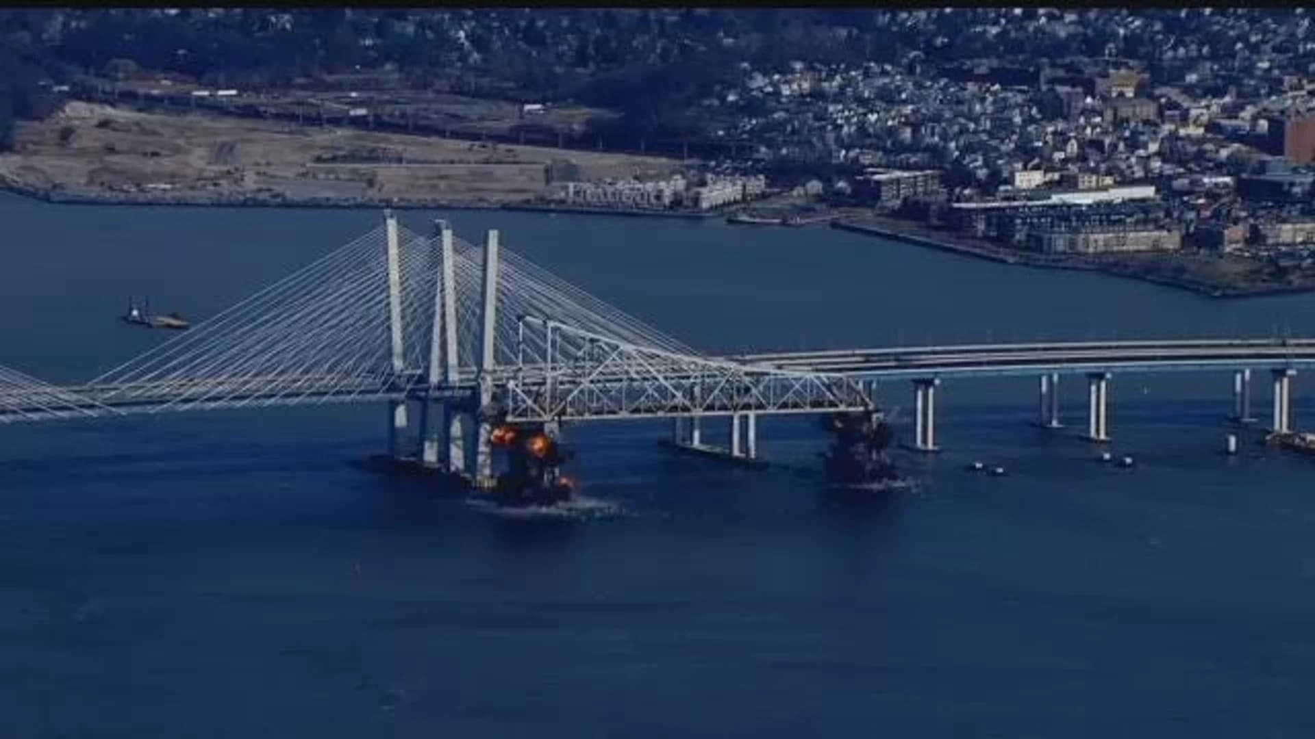 VIEW: Old Tappan Zee Bridge gets demolished with explosives