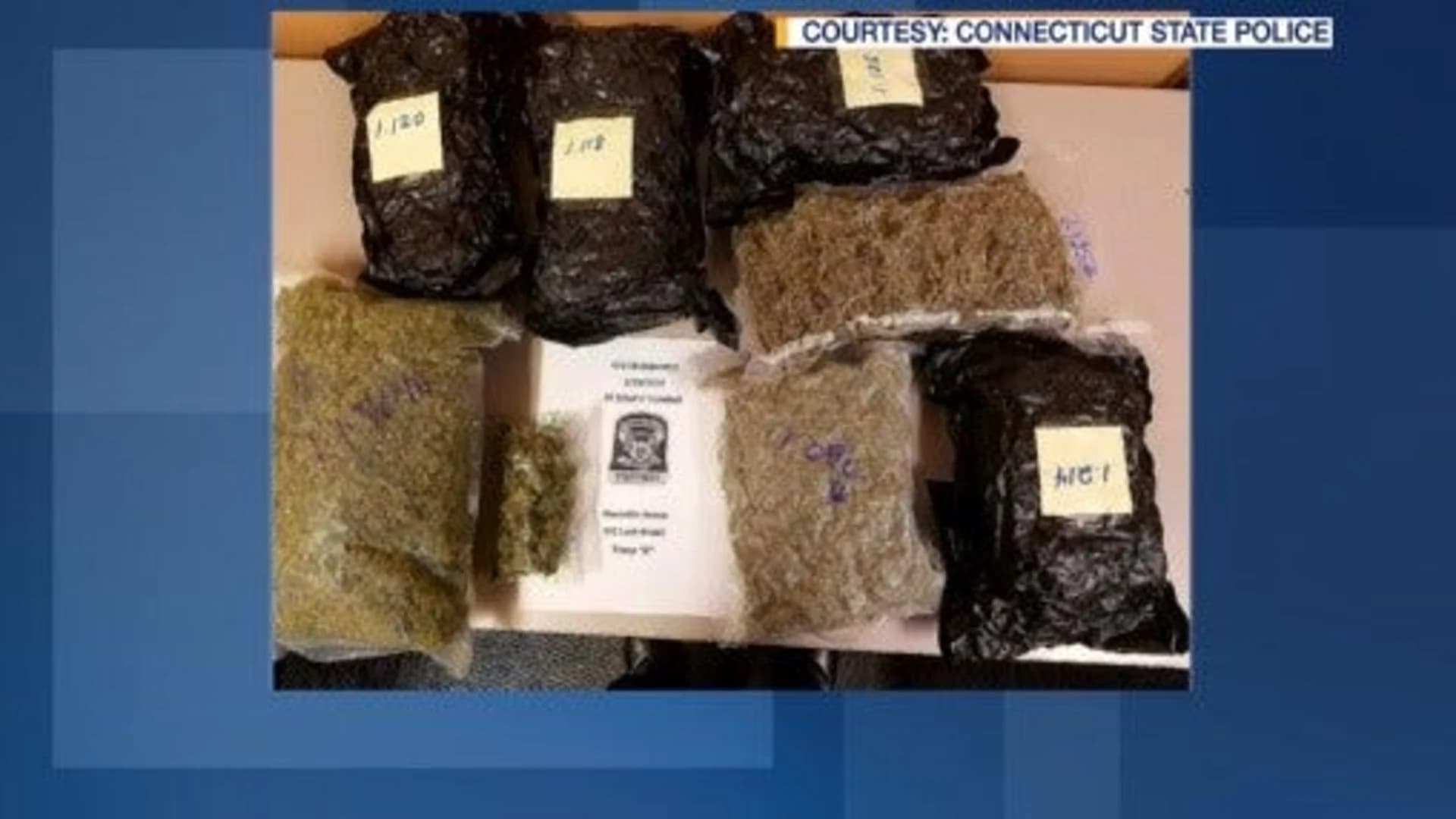 State police seize over 8 pounds of marijuana following traffic stop