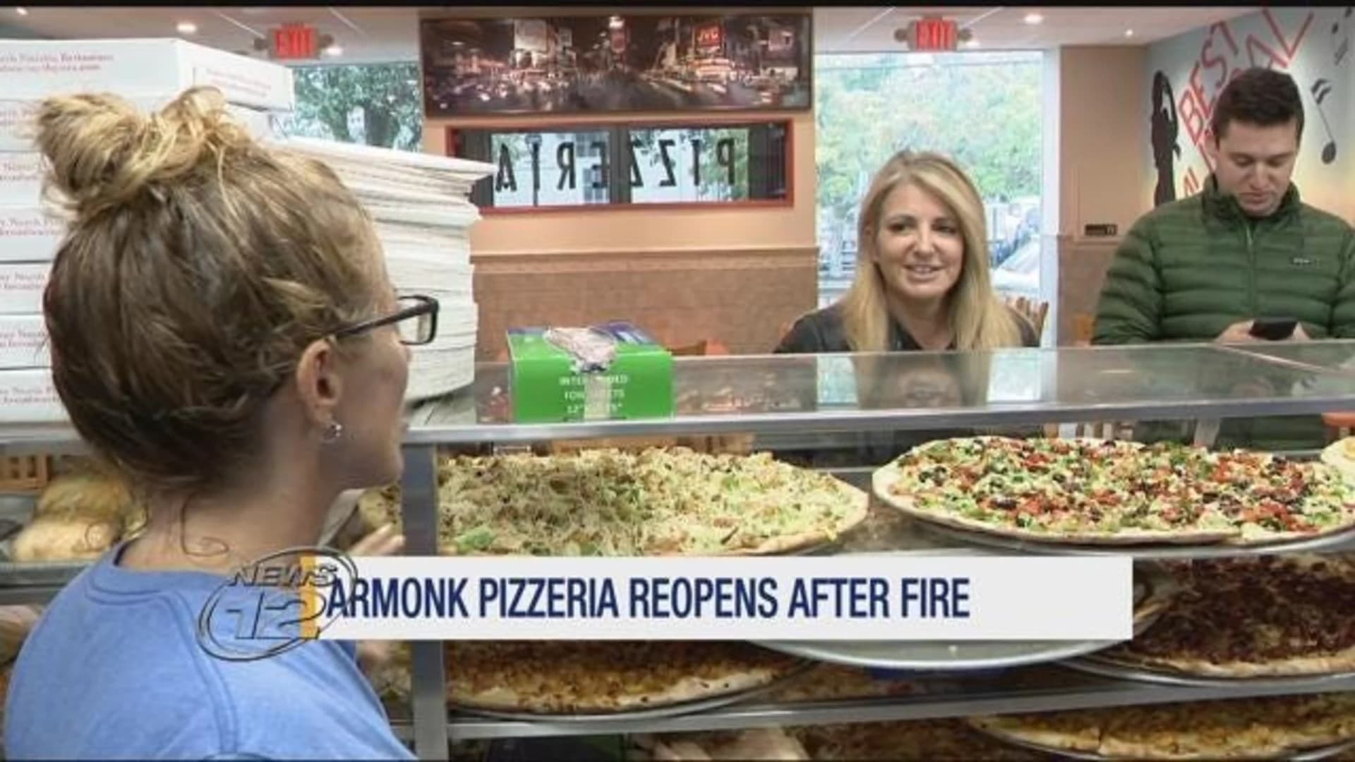 Popular pizza shop reopens in Armonk after fire