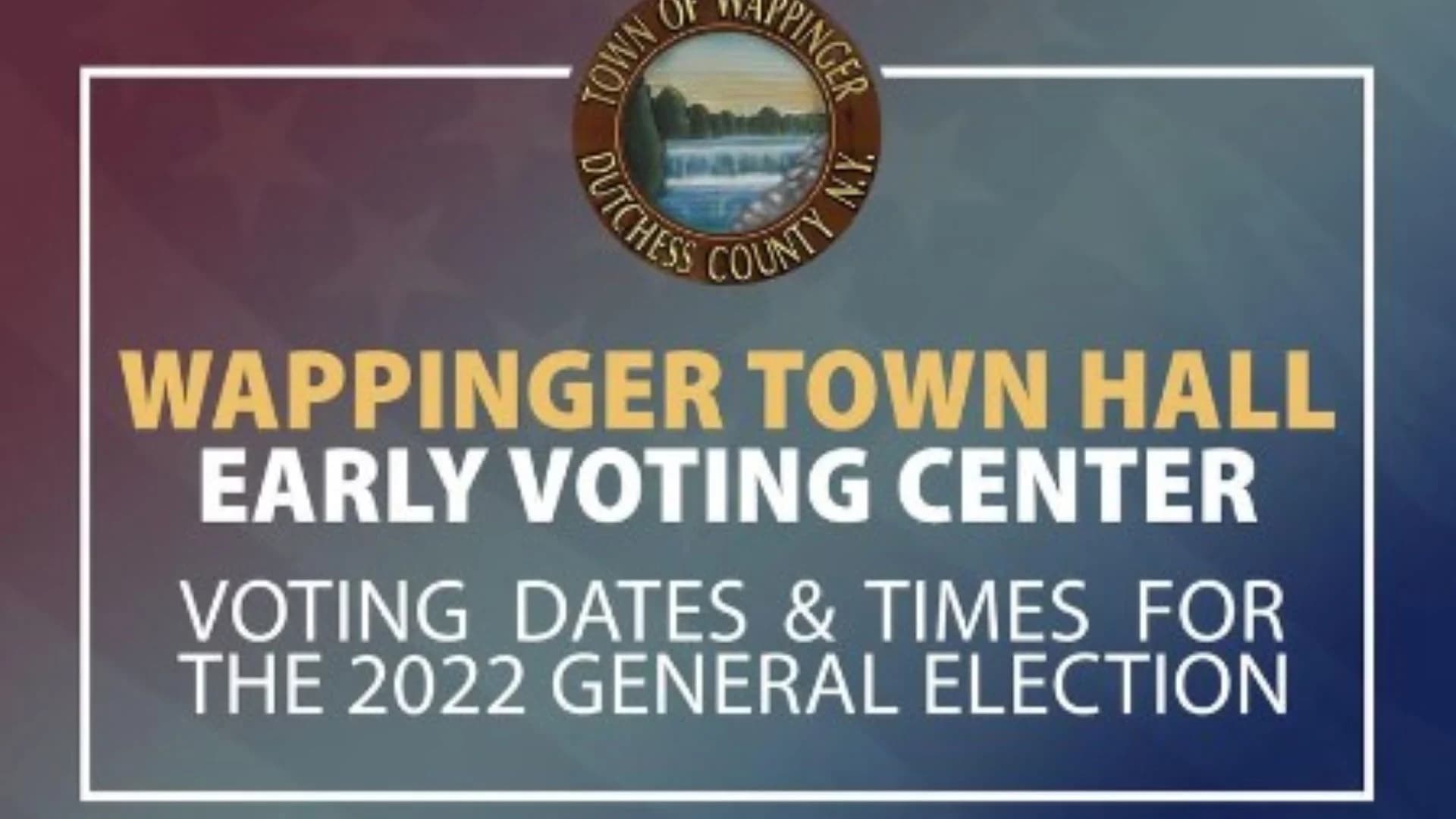 Wappinger Town Hall set for early voting starting Oct. 29