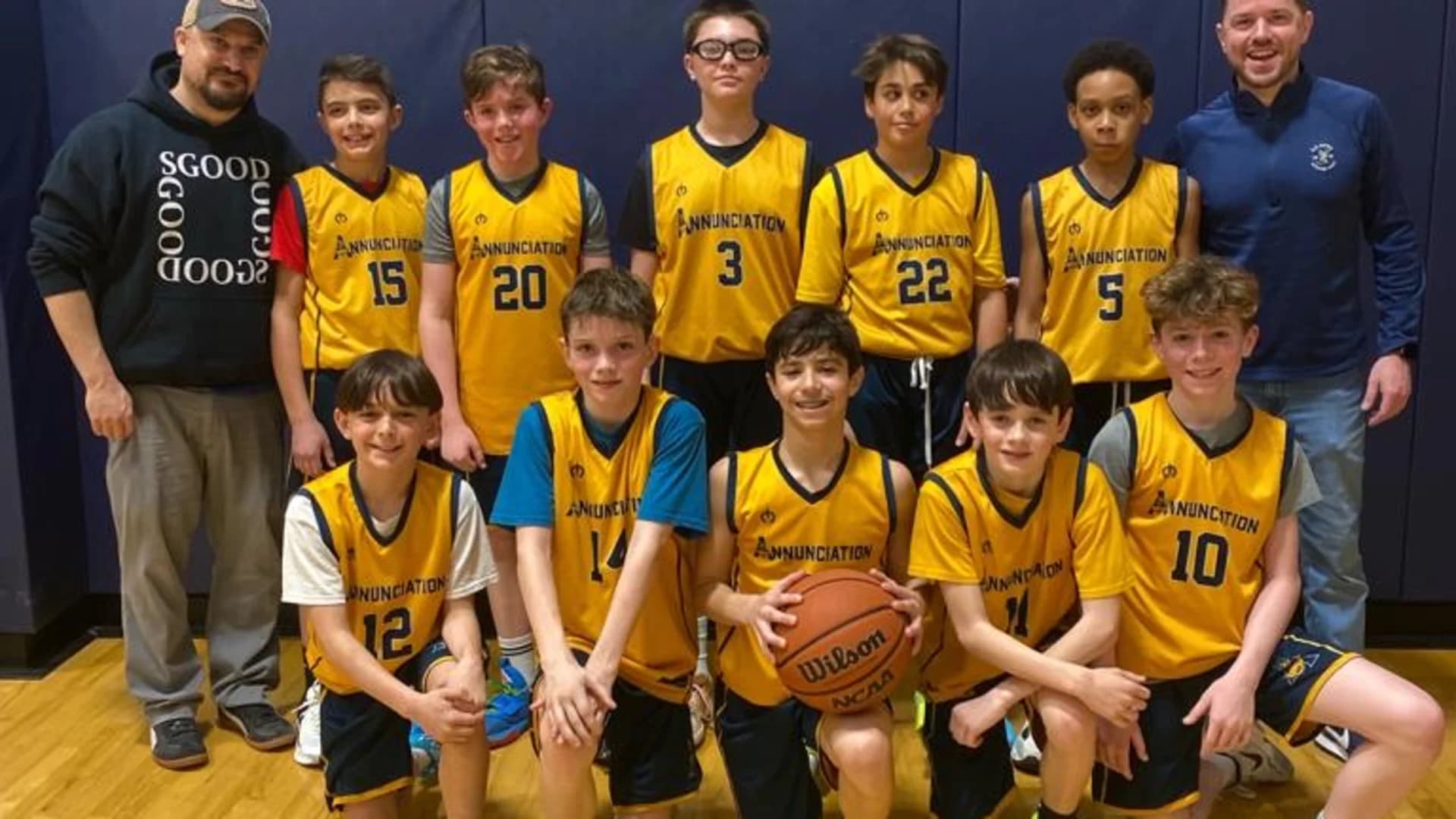 Annunciation of Yonkers sixth grade basketball team wins CYO archdiocesan state championship