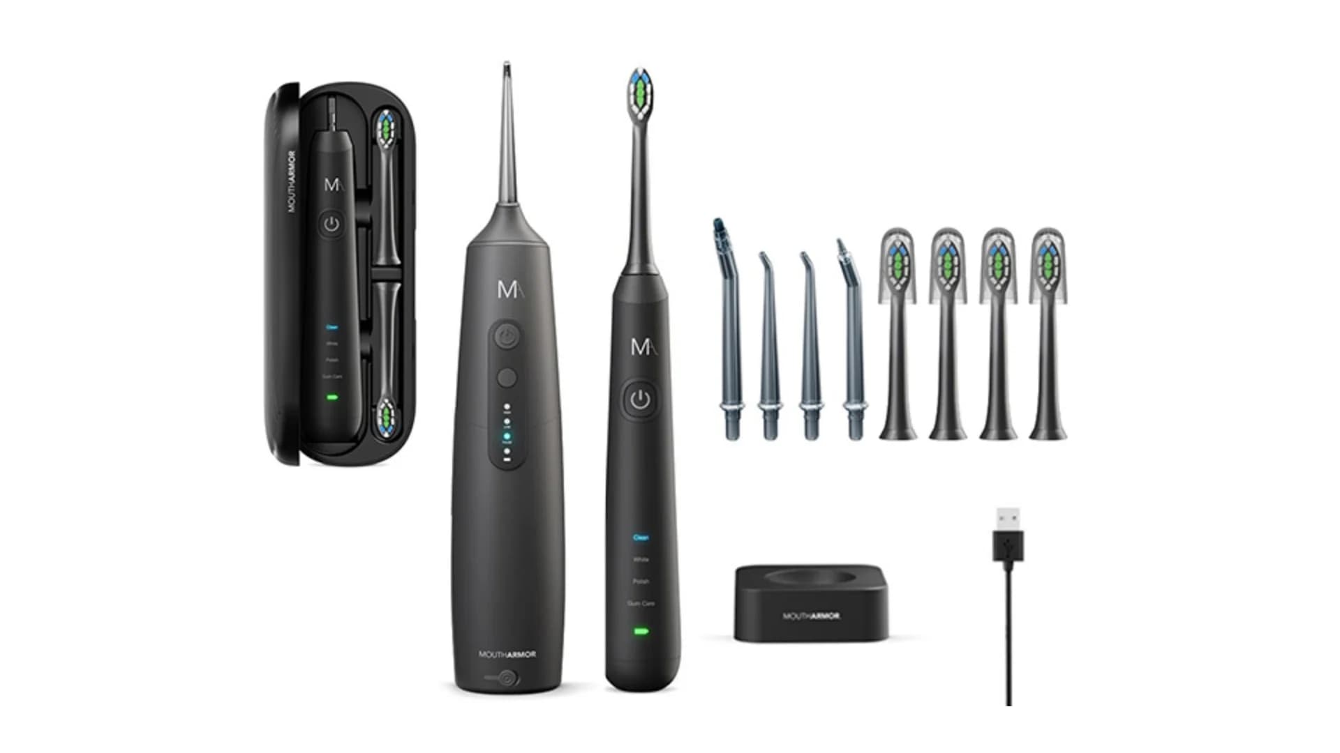 Make your next dentist visit more pleasant with this electric toothbrush and water flosser combo, on sale today