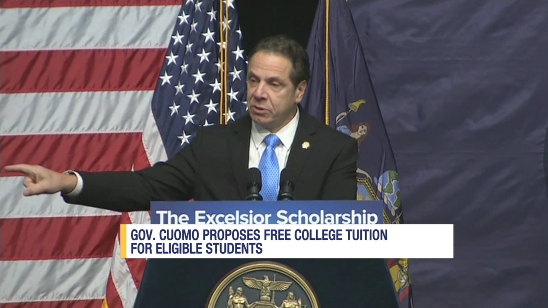 Gov. Cuomo calls for free tuition at NY public colleges